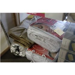 LARGE LOT OF ASSORTED PILLOWS, DUVETS & BEDWARE