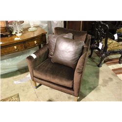 BROWN CENTURY ARM CHAIR