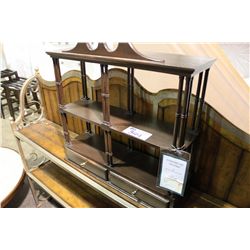 DBL WALL SHELF & METAL FLOOR SHELF