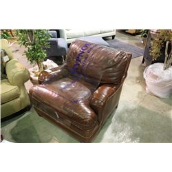 HANDCOCK COGNAC LEATHER ARM CHAIR