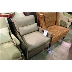 MCGUIRE SLATE COLOURED LOUNGE CHAIR