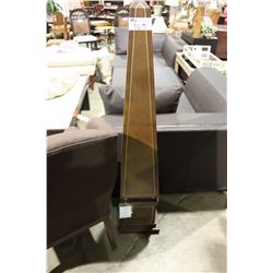 LEATHER & BRASS OBELISK