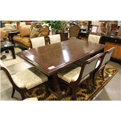 COUNCILL FORMAL DINING ROOM TABLE WITH SIX CHAIRS