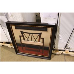 FRAMED PAINTING "CHAIR" BY KEVIN MCPHERRIN