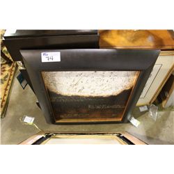 FRAMED OIL ON CANAVAS PAINTING "MISSIVE 1" BY