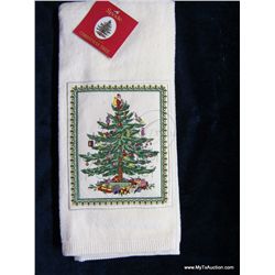 Kitchen Towel (Christmas Tree Pattern-Linen)