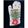 Image 1 : Oven Mitt (Christmas Tree Pattern-Linen)