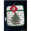 Image 1 : Pot Holder (Christmas Tree Pattern-Linen)