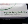 Image 2 : Square Rimmed 10" Deep Dish  Casserole  M/S NIB