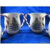 Image 3 : Christmas Tree Candy Cane Mugs (set of 4)