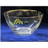 Image 1 : 9" Clear Glass Christmas Tree Salad Bowl