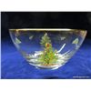 Image 1 : 9" Clear Glass Christmas Tree Salad Bowl