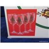 Image 3 : 13 oz. Wine Glasses w/ Gold Rim (Set of 4)NIB