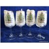 Image 1 : 10 oz. Wine Glasses w/Gold Rim (Set of 4)