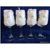 Image 2 : 10 oz. Wine Glasses w/Gold Rim (Set of 4)