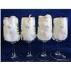 Image 4 : 10 oz. Wine Glasses w/Gold Rim (Set of 4)