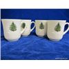 Image 1 : Cuthbertson Original Christmas Tree Dickens Embossed Coffee Mugs (set of 4)