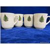 Image 1 : Cuthbertson Original Christmas Tree Dickens Embossed Coffee Mugs (set of 4)