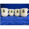 Image 1 : Cuthbertson Original Christmas Tree Dickens Embossed Coffee Mugs (set of 4)