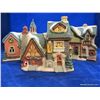 Image 1 : 3 lighted Christmas Village Buildings