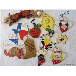 Texan Themed Christmas Ornaments