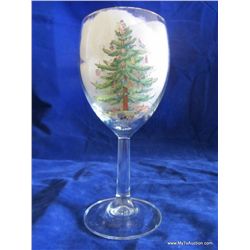 13 oz. Wine Glasses w/ Gold Rim (Single)