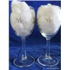 Image 6 : 13 oz. Wine Glasses w/ Gold Rim (Set of 2)