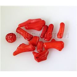 Red Coral Stones 9.05 ctw (12 pieces)