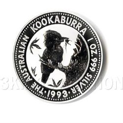 Australian Kookaburra 1 oz. Silver 1993