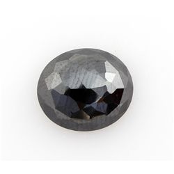 Jet Black Color AA Oval Brilliant 7.47CTW Loose Black D