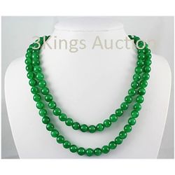 765.00ctw Natural Jade Round Handmade Necklace