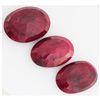Image 2 : 148.73ctw Ruby Oval Cut Loose Gemstone lot of 3