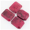 Image 2 : 206.98ctw RubyEmeraldCut LooseGemstone lot of 4