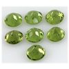 Image 1 : Peridot 9.92 ctw Loose Gemstone 7mm Round Cut