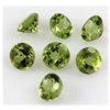 Image 3 : Peridot 9.92 ctw Loose Gemstone 7mm Round Cut