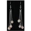 Image 1 : Natural 4.43g Pearl Dangling Sterling Silver Earring