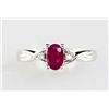Image 1 : 10K 1.6 Ruby Diamond Ring