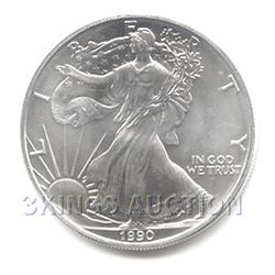 Uncirculated Silver Eagle 1990