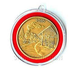 Christmas 2010 Bronze Round X-13 Train (with ornament h