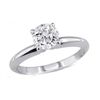 Image 1 : 0.60 ct Round cut Diamond Solitaire Ring, G-H, SI2