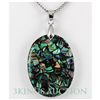 Image 1 : Natural 48.88ctw Mother Of Pearl Silver Pendant