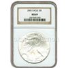 Image 1 : Certified Uncirculated Silver Eagle 2005 MS69