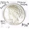 Image 1 : 1928-S PEACE SILVER DOLLAR RED BOOK VALUE IS $700.00 *EXTREMELY RARE KEY DATE MS-63 HIGH GRADE*!!