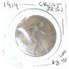 Image 1 : 1919 GREAT BRITAIN ONE PENNY WORLD BOOK VALUE IS $3.00 *RARE VERY FINE GRADE*!!