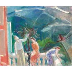 Márffy Ödön (1878-1959), Tavaszi reggel a teraszon