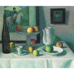 Czigány Dezso (1883-1937), Csendélet Napóleon-képpel, 1912-13 körül