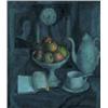 Image 1 : Schönberger Armand (1885-1974), Csendélet almákkal és kandallóórával, 1926.