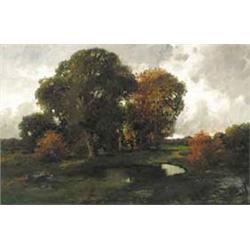Paál László (1846-1876), Békák mocsara: a fontainebleau-i erdo, 1875 körül