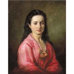 Kern Hermann Ármin (1838-1912), Fiatal lány képmása, 1869.