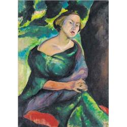 Járitz Józsa (1893-1986), Merengo hölgy, 1917.